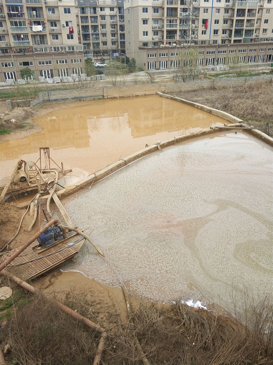 沙洋沉淀池淤泥清理-厂区废水池淤泥清淤